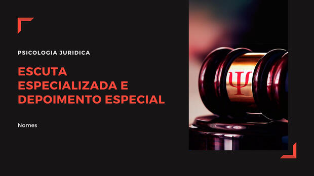 Slides Psicologia Juridica - Capa